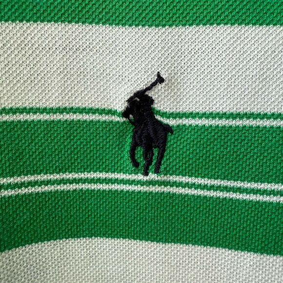Polo Ralph Lauren Golf Polo Short Green Stripe  XXL - Picture 3 of 5